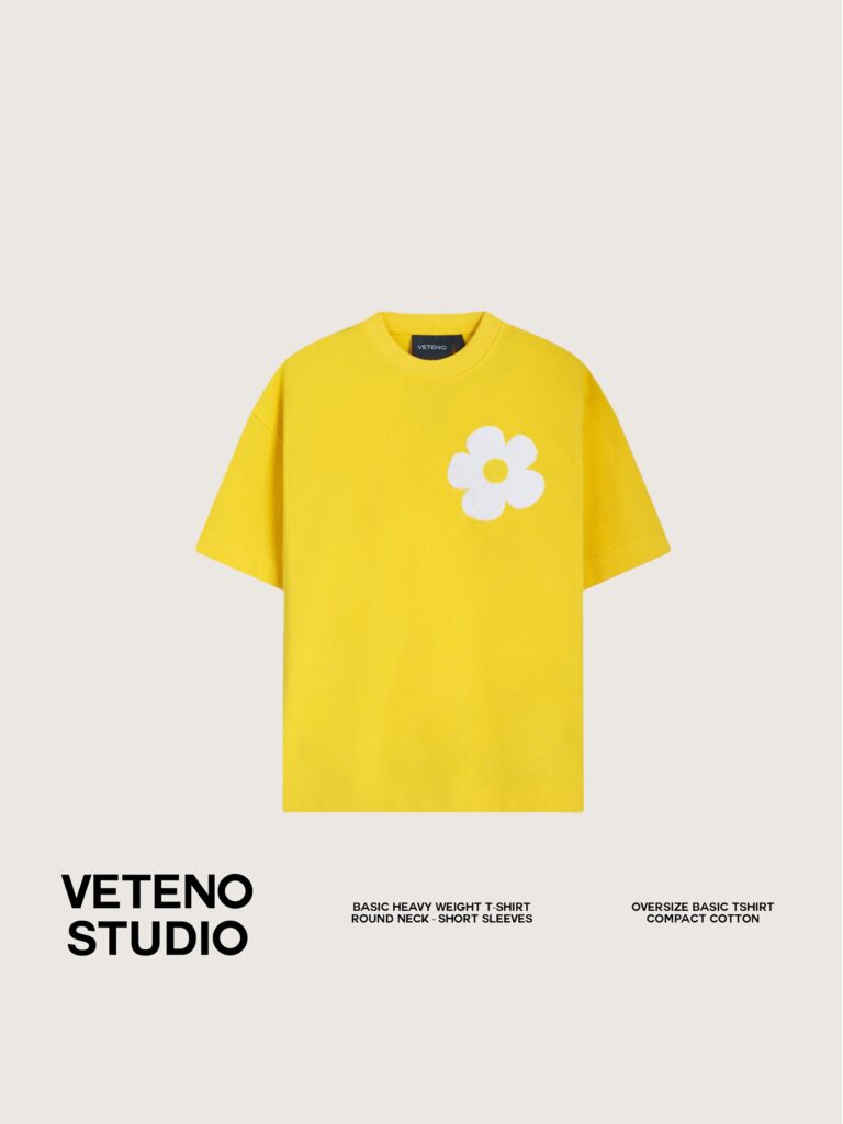 DAISY EMB YELLOW TSHIRT