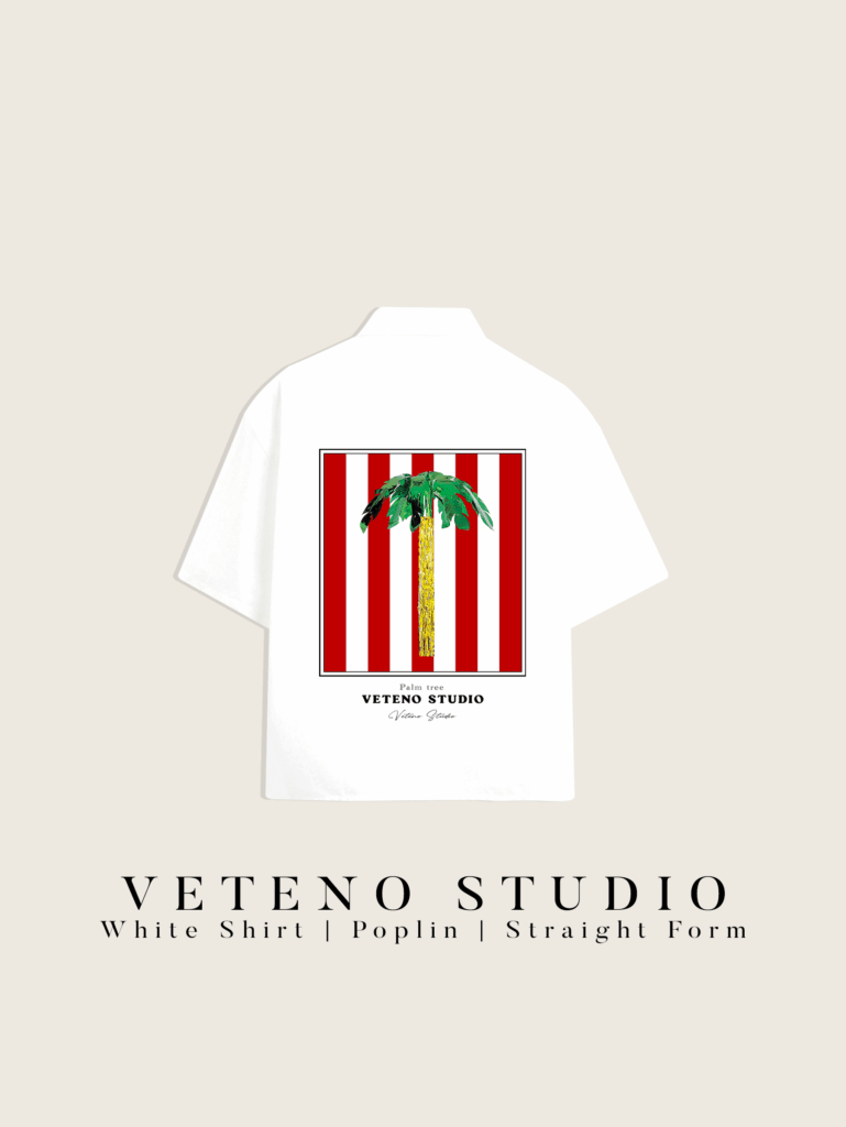 PALM TREE PRINTED SHIRT - SHORT SLEEVE