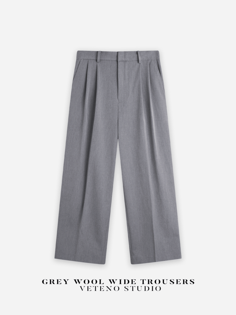 GREY WOOL TROUSERS